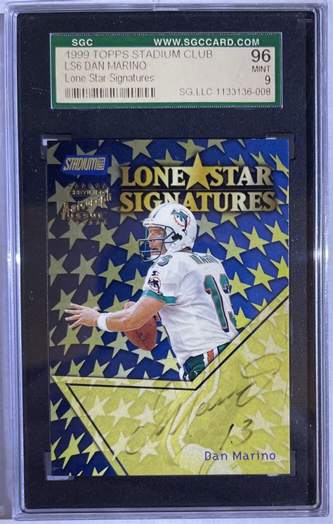 Dan Marino Stadium Club Lone Star Signatures Ls Sgc Miami