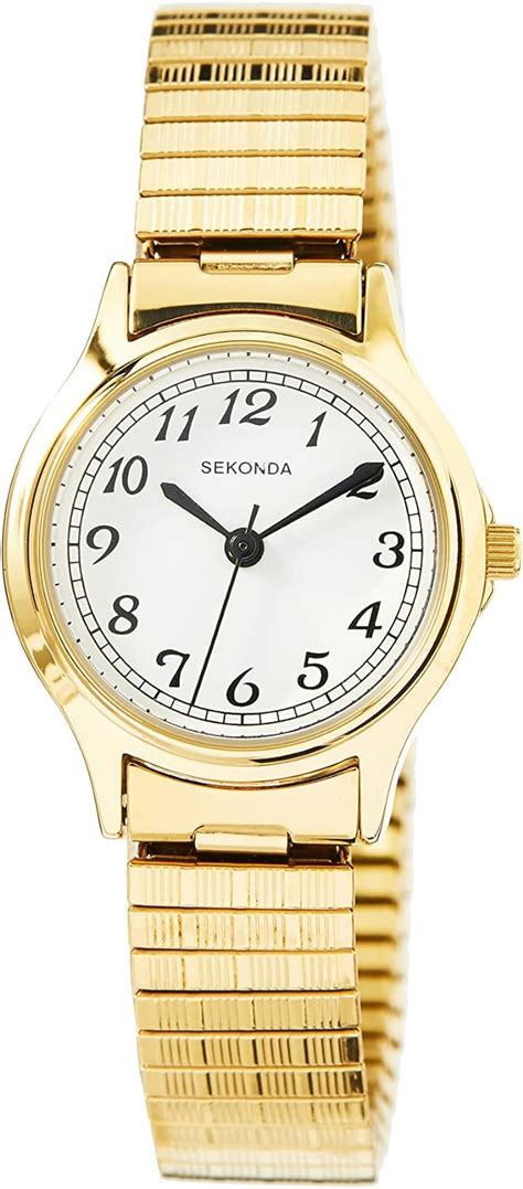 SEKONDA 4134B 27 Reloj analógico clásico de cuarzo para mujer con