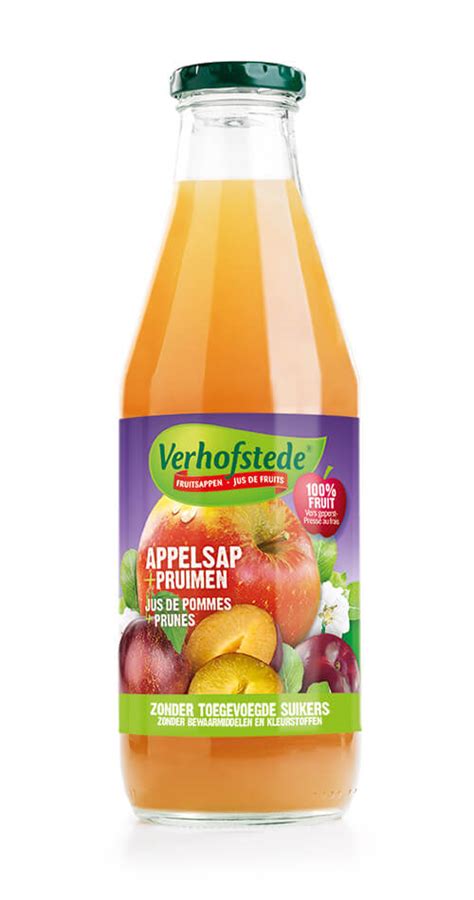 Appelsap Met Pruimen Verhofstede Fruitsappen