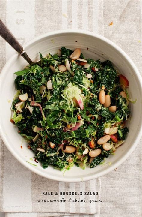 Kale Salad W Avocado Tahini Sauce Recipe Love And Lemons