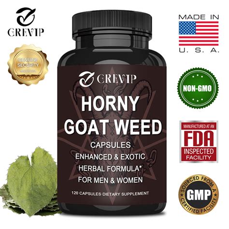 Grevip Horny Goat Weed With Maca Root Tongkat Ali Tribulus Saw