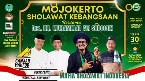 Live Mojokerto Bersholawat Dalam Rangka Sholawat Kebangsaan