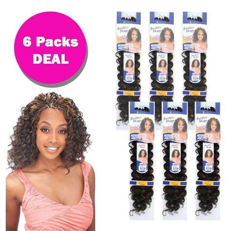 Multi Pack Presto Curl Freetress Synthetic Bulk Braiding Hair