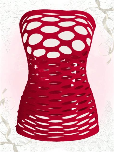 Romwe Kawaii Solid Cut Out Bandeau Slips Lingerie Shein Usa