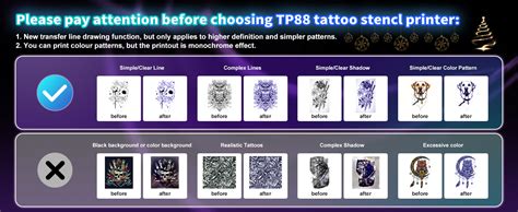 Amazon.com: TP88 Wireless Tattoo Transfer Stencil Printer, Thermal ...