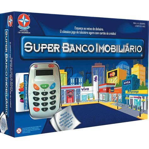 Jogo Super Banco Imobili Rio Estrela Jogos De Tabuleiro Magazine Luiza