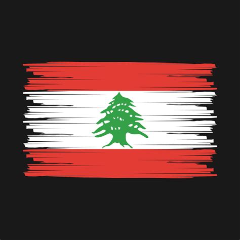 Lebanon Flag Brush 20847148 Vector Art at Vecteezy