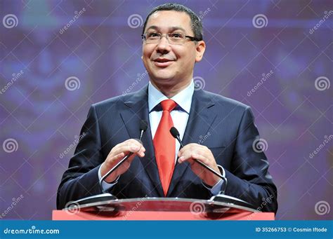 Eerste Minister Van Het Kinetisch Gedrag Van Roemenië Victor Ponta