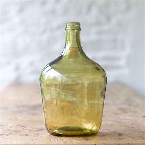 Recycled Glass Demijohn Amber Grand Illusions