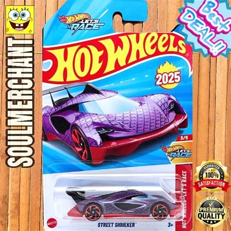 UNGU Hot Wheels Street Shrieker Purple Racing Car Shopee Malaysia