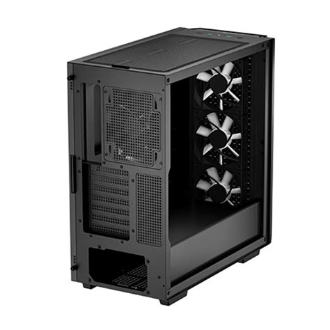 Deepcool Cg Tempered Glass Mid Tower E Atx Case Black Cg Mwave