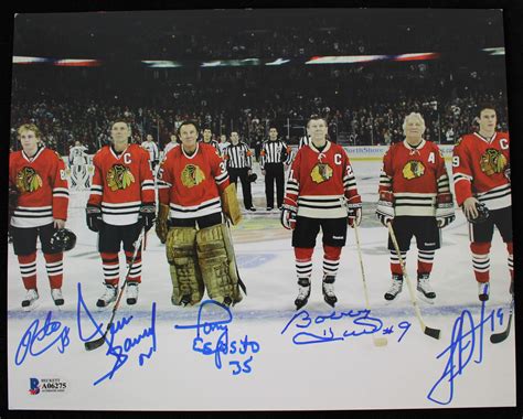 Lot Detail 2017 Patrick Kane Tony Esposito Bobby Hull More