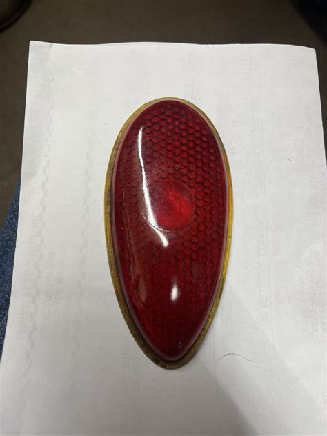 Tear Drop Glass Tail Light Lens Duo Lamp 1938 39 Ford Ebay