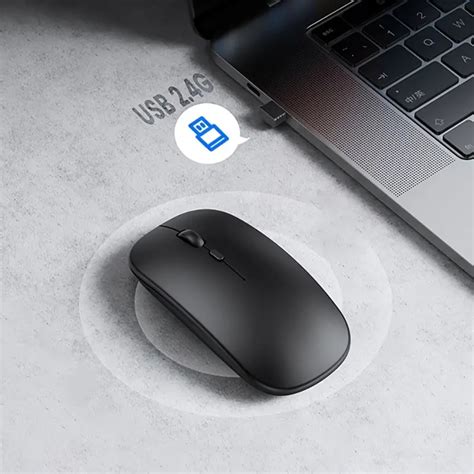 YJHBCYWM Silent And Rechargeable Wireless Mouse Portable 2 4G Wireless