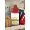 Litton Lane Multi Colored Wood Buoy Sculpture With Rope Accents Set Of