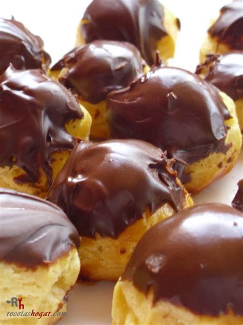 Profiteroles Rellenos De Crema De Caf Receta De Cocina Casera