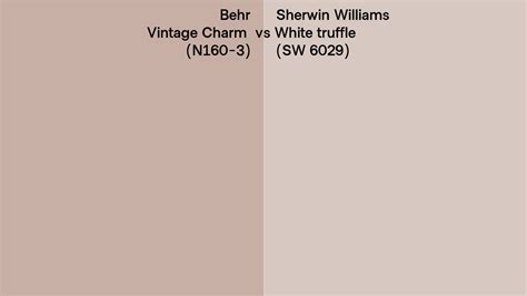 Behr Vintage Charm N160 3 Vs Sherwin Williams White Truffle SW 6029