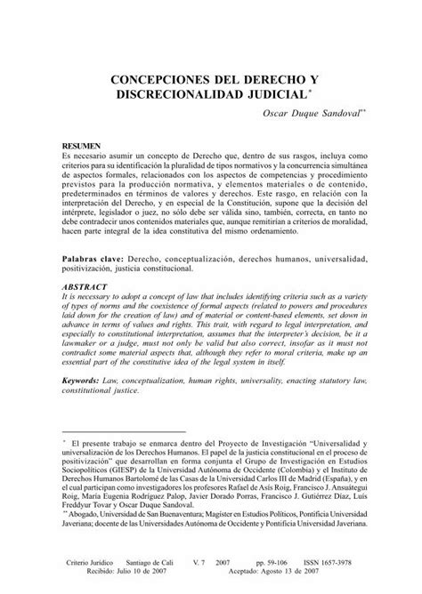 PDF CONCEPCIONES DEL DERECHO Y DISCRECIONALIDAD JUDICIAL 59