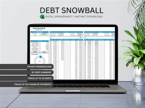 Debt Snowball Debt Repayment Budget Spreadsheet Excel Budget - Etsy