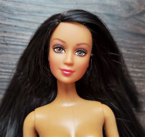 BARBIE DOLL NUDE Fashion Fever Kayla H0663 Dark Brown Hair Brown Eyes 25 00 PicClick CA