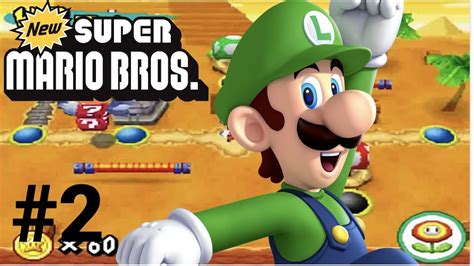 New Super Mario Bros Ds Gameplay Part 2 World 2 Nintendo Wii U