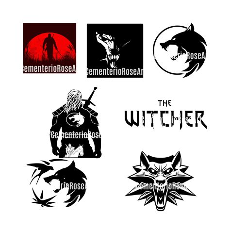 Witcher Element Signs Svg Geralt Of Rivia Bundle Svg The Etsy Uk