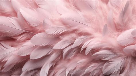 Generativo Ai Hermosa Ligero Rosado De Cerca Plumas Fotorrealista