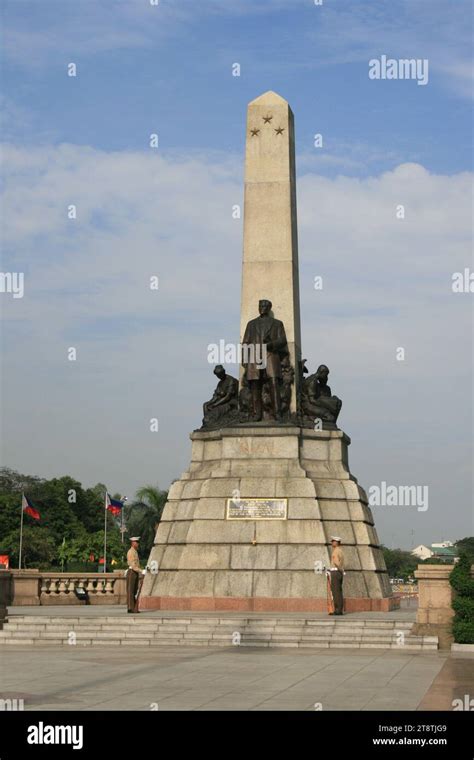 jose rizal monument rizal park manila luzon philippines stock photo