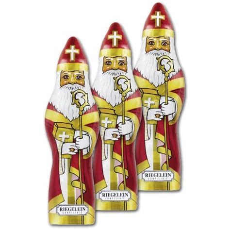 ST NIKOLAUS aus Vollmilch Schokolade 60 Gramm 18 cm 48 Stück