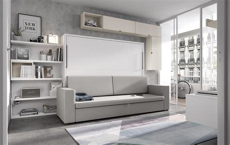 Cama Abatible Horizontal Con Sof Arc N Muebles Capsir