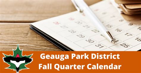 GEAUGA PARK DISTRICT QUARTERLY CALENDAR - Find your adventure in Geauga ...