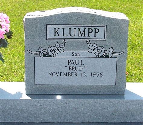 Paul Brud Klumpp 1956 Unknown Find A Grave Memorial