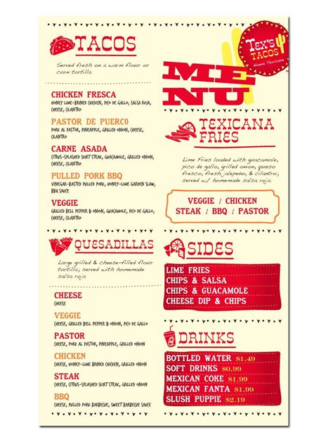 la taco truck menu - Cherelle Schulze