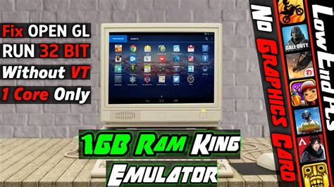 New Best Android Emulator Gb Ram Pc No Graphics Card No Vt Fix