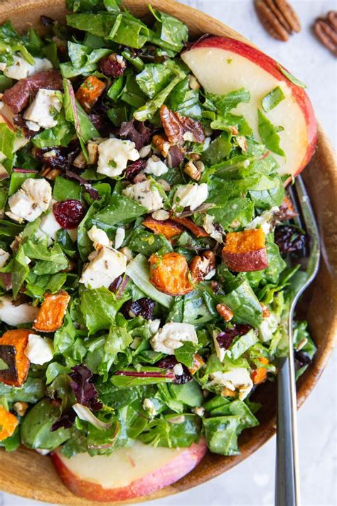 Fall Harvest Salad With Roast Chicken Sweet Potato And Pecans The Roasted Root