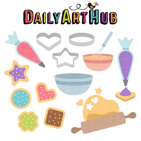 Cookie Decorating Clip Art Set Daily Art Hub Free Clip Art Everyday