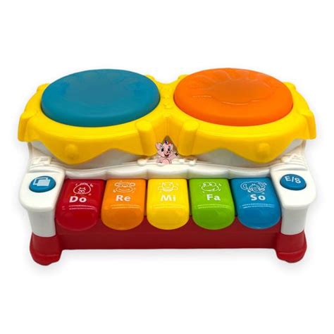 Teclado Piano Musical Bebê Brinquedo Infantil Drum Divertido Shock