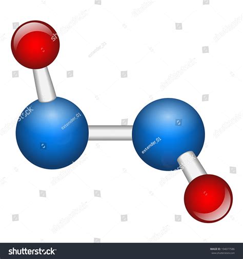 Single Hydrogen Peroxide H O Molecule Vector Stock Vector Royalty