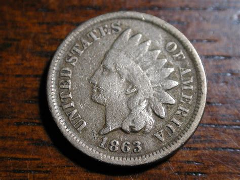 1863 Indian Head Penny Cent NICE For Sale Buy Now Online Item 752840