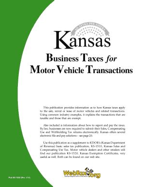 Fillable Online Ksrevenue Kansas Department Of Revenue Bill Of Sale