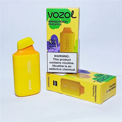 Vozol Rechargeable Disposable Vape Mango Peach Pineapple Puffs