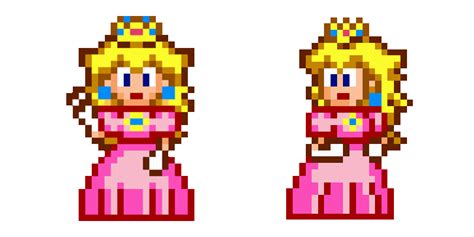 Super Mario Princess Peach Pixel Animated Cursor - Sweezy