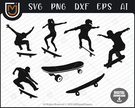 Bundle Skating Svg Skateboard Svg Skateboarding Svg Png Etsy