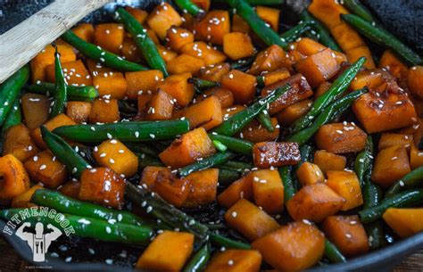 Green Bean Stir Fry And Sesame Butternut Squash Fit Men Cook