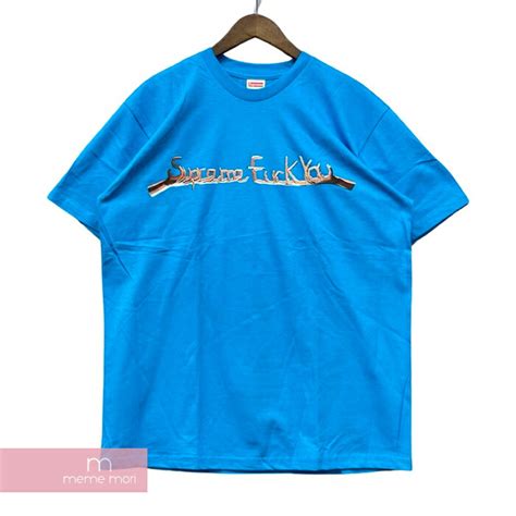 楽天市場Supreme 2018AW Fuck You Tee シュプリーム ファックユーTシャツ 半袖カットソー ロゴプリント ブルー