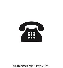 Old Phone Icon Vector On White Stock Vector (Royalty Free) 1994551412 ...