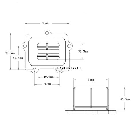 Motorcycle Carbon Fiber Reed Valve Kit For Yamaha Grandado