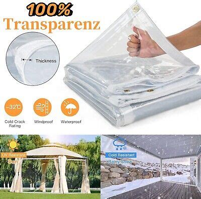 Transparente Plane Mit Sen Wasserdicht Pvc Rei Feste Abdeckplane