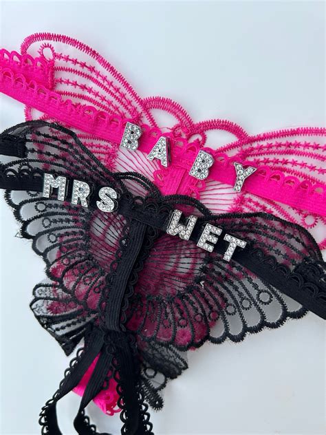 Custom Name Thong G String Custom Name Thong Personalized Thong Bikini Chain Etsy