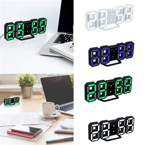 Moderne Wandklok Timer 3D Led Digitale Wandklok Te Grandado